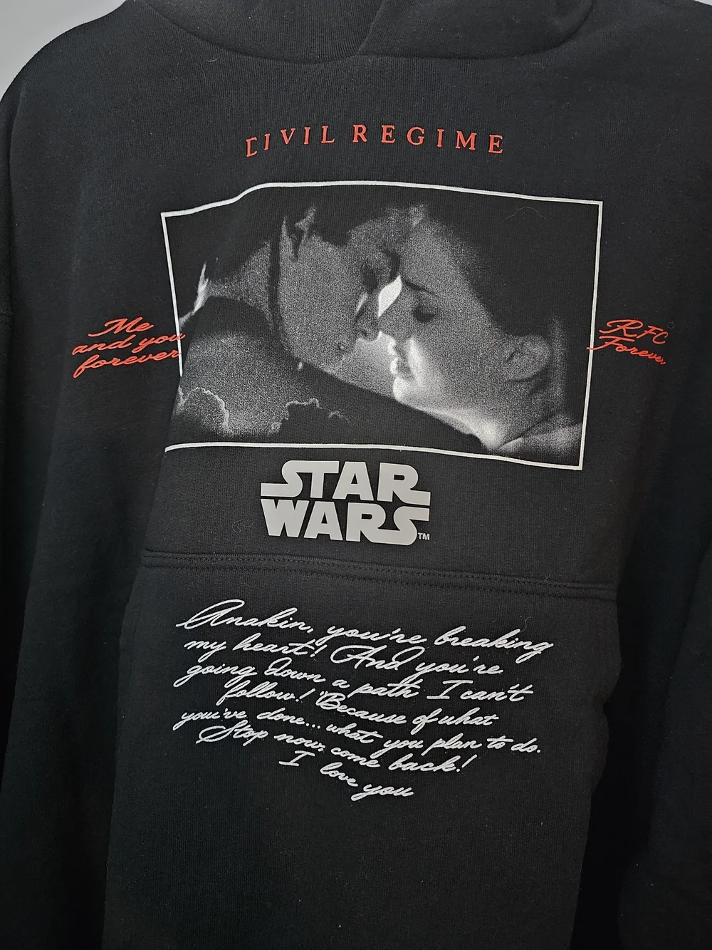 Civil Regime x Star Wars Anakin & Padmé RFC Forever Hoodie Black Medium